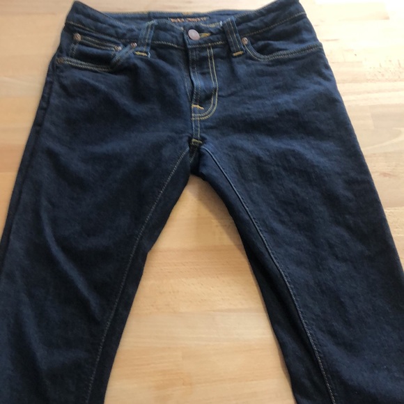 Nudie Skinny Lynn Jeans in dry deep Orange - Picture 9 of 9